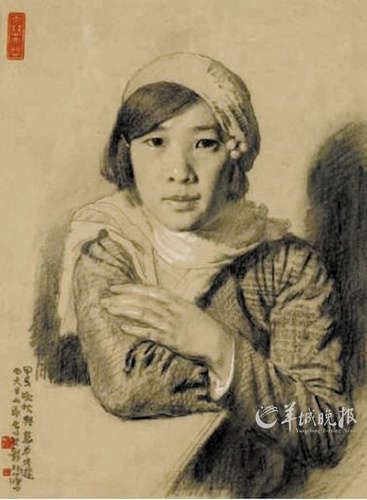 徐悲鸿的素描《孙多慈像》，2011年11月以310万元拍出