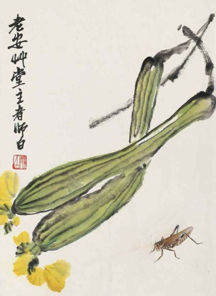 娄师白（1918-2010） 丝瓜草虫（拍品编号：123）