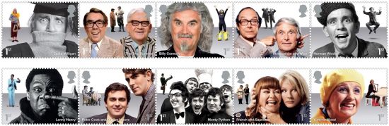 英国皇家邮政发行笑星邮票庆祝愚人节 