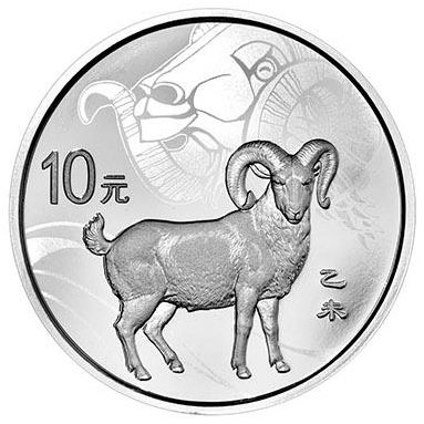 31.104克(1盎司)圆形精制银质纪念币背面图案