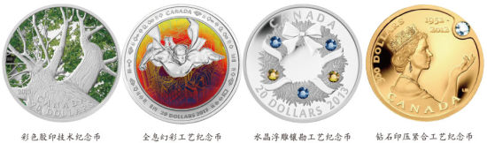 不同工艺纪念币