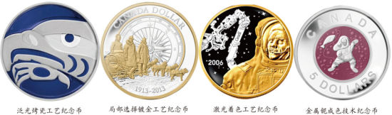 不同工艺纪念币