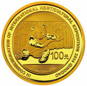 7.776克（1/4oz ）圆形普制金质纪念币背面图案