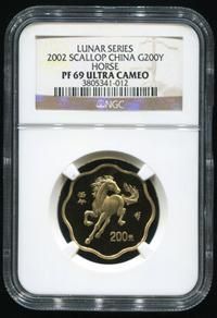 2002年壬午马年生肖1/2盎司梅花形精制金币