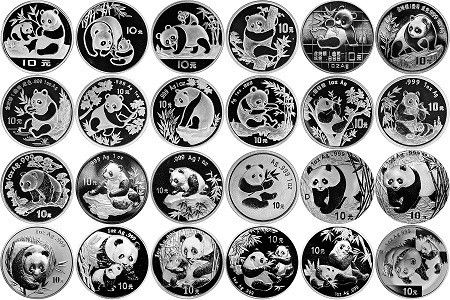 熊猫银币组图