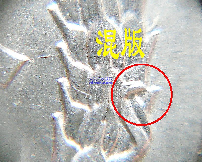 混版硬币局部