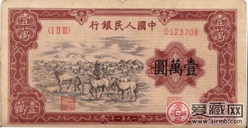 第一套人民币骆驼队