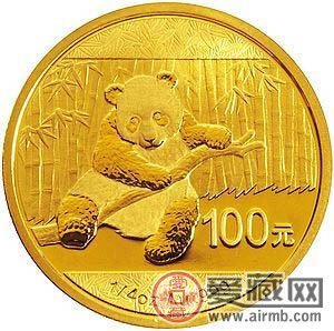 2014年4分之1盎司熊猫金币