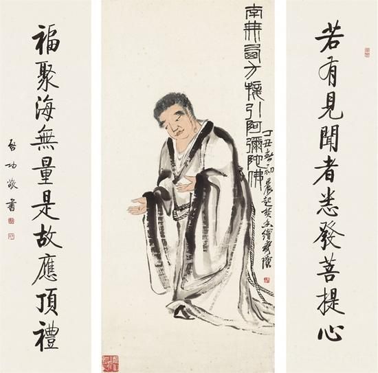 国画大师齐白石笔下的佛