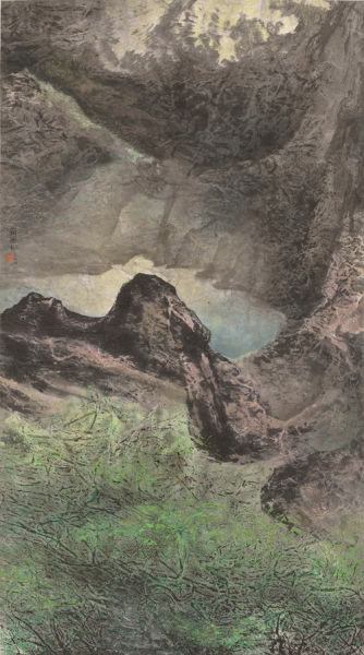 刘国松 中悬一明镜 196万港币 香港苏富比2014秋