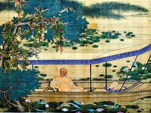 山东青州博物馆藏《李煦四季行乐图》之夏景。