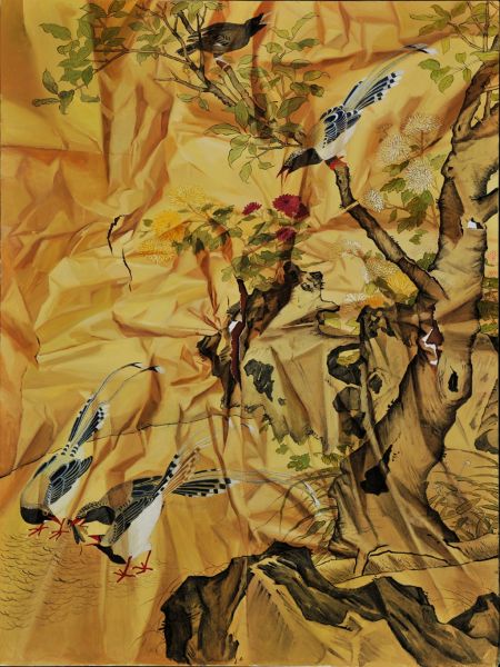 陈家业CHEN JIAYE，撕系列19Tear Series NO.19，布面油画oil on canvas，80cm×60cm，2014