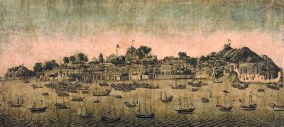 澳门现存最早的全景图《澳门全景图》修复后