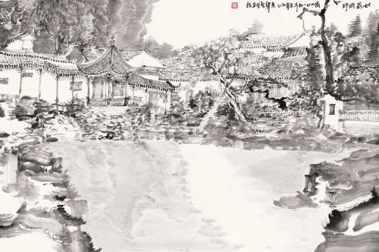 周京新 90×60 苏州写生之六 2014