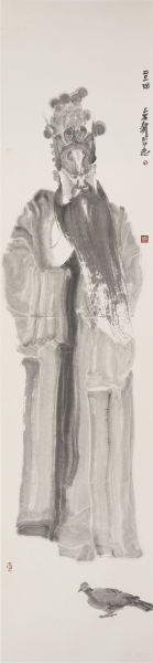 周京新 角色系列 226×53cm 2014 宣纸水墨