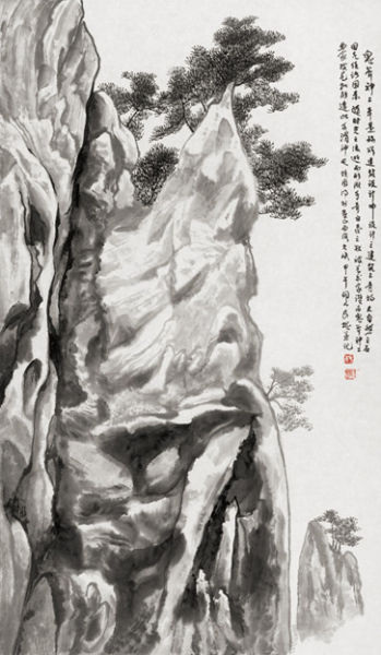 杨长槐《惊涛》 90×100cm 1997