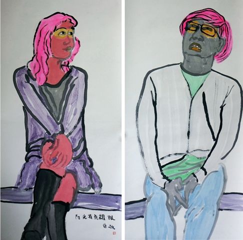 阳光有点耀眼 136X136cm 徐航