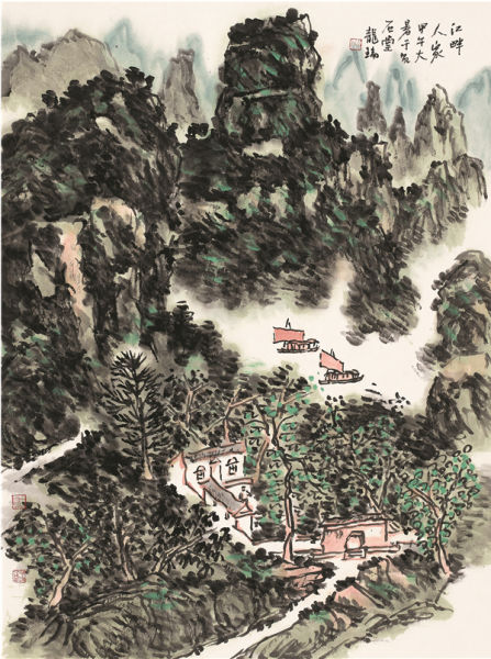 江畔人家 龙瑞 81×60cm 2014年