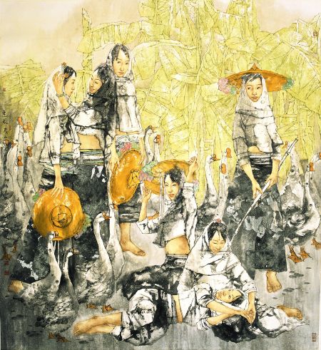 杨晓刚 惠风 192×167cm