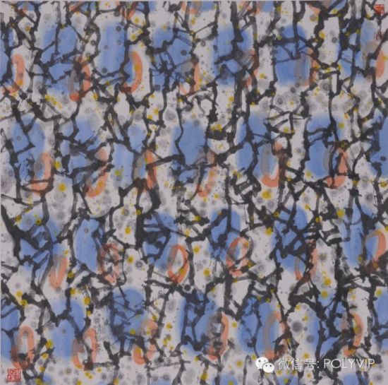 姜宝林 《脉之韵》 125cm×125cm 2013年作