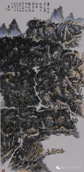 龙瑞 《翠竹奇石》 137cm×68cm 2014年作