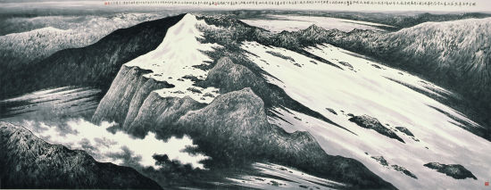 《昆仑词意图》190cmx544cm 马万国