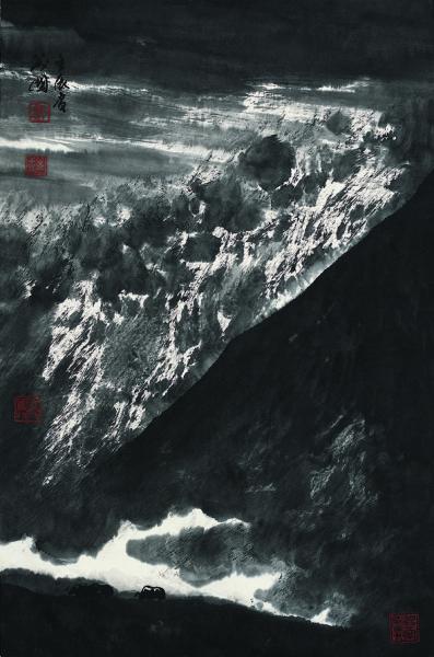 昆仑山系列（1）68cmx45cm 马万国