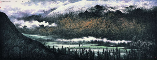 《昆仑横空》190cmx544cm 马万国