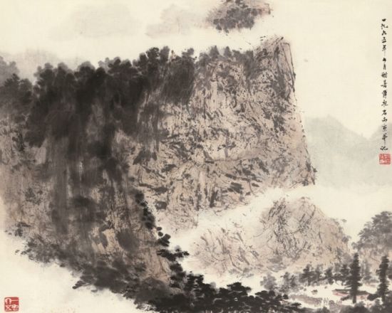 傅抱石(1904-1965) 太华纪游