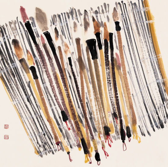 笔帘 68cmx68cm 2010年