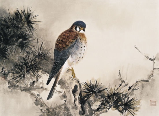 碧烟染秋 68cmx68cm 2008年