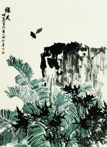 《绿天》 141×105厘米 纸本 1962年作