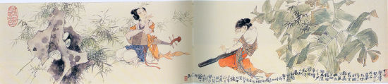 韩敏 琵琶行诗意图(2006年)18×85cm
