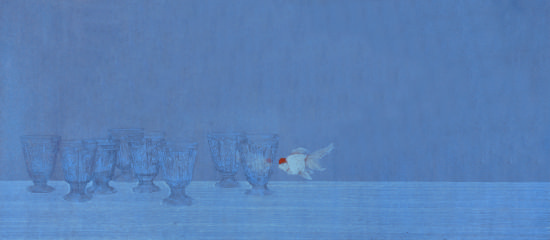 《假想敌》 高茜 56x127cm 纸本设色 2010 年 