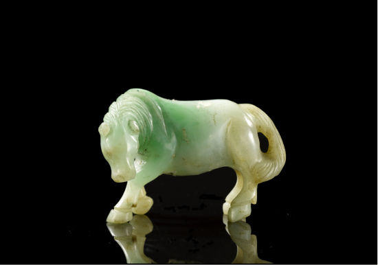 近代 翡翠 马