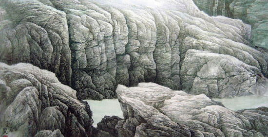 作品海角，176.6*93.5cm，1999年，新加坡 