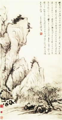 张风《北固烟柳图》，现藏北京故宫博物院
