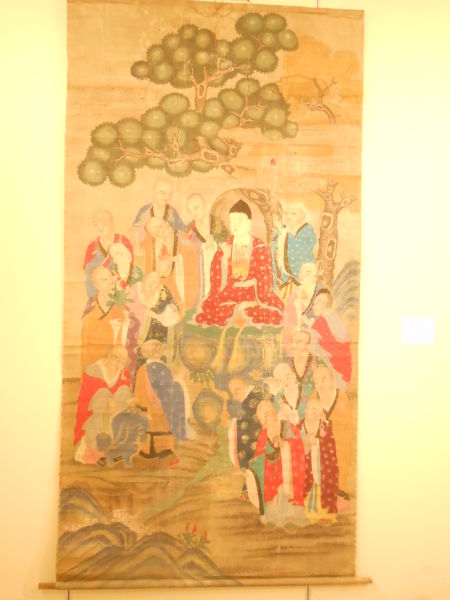 图2 明《十八罗汉》绢本  270×132厘米（陕西蒲城水陆画）