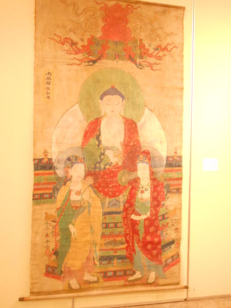 图3 清《南无释迦摩尼》绢本 270×132厘米（陕西安康水陆画）