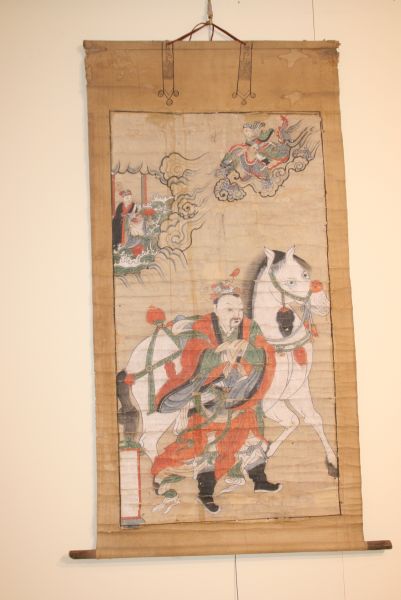 图8 清 《功曹》纸本 100×55厘米(安徽安庆水陆画)