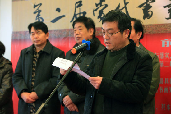 河南圆琳程集团公司董事长常华杰在展览开幕式上致辞