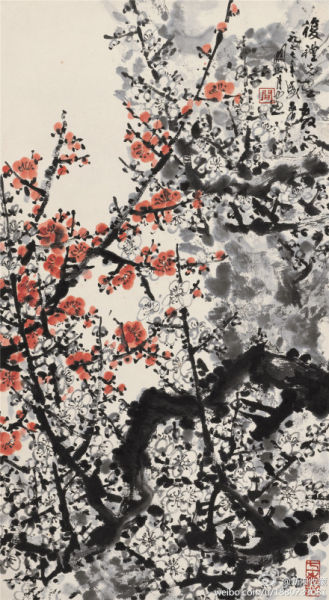 关山月《争艳》70万落槌