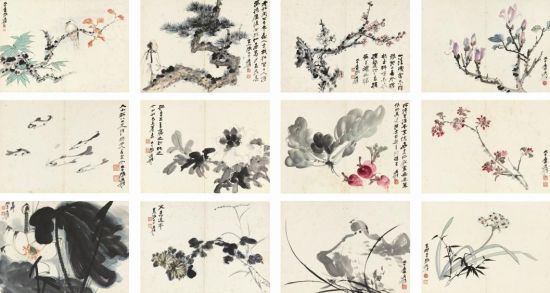 张大千(1899-1983)《集锦册》