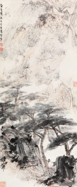傅抱石(1904-1965) 望山图