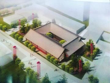 蒋兆和陈列馆效果图。（泸州市龙马潭区文物管理所供图）