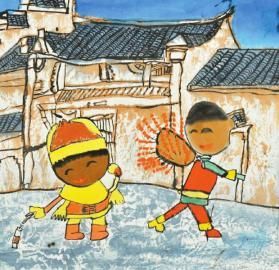 汪奕恒参赛作品《过年了》。