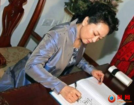 彭丽媛题词曝光展深厚书法功底