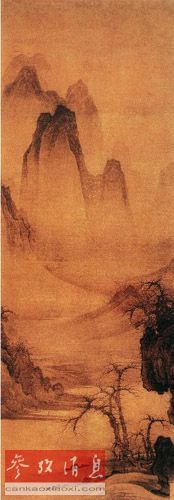 李公年《冬景山水图》摹本