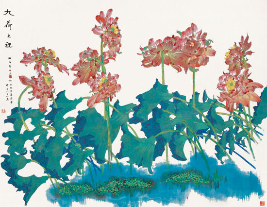 九荷之祝-356cm×284cm-2011年