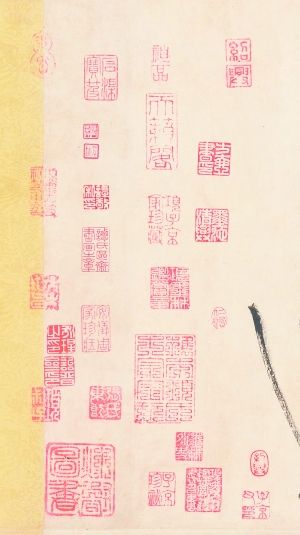 图33 《廉颇蔺相如传》卷后的收藏鉴赏印